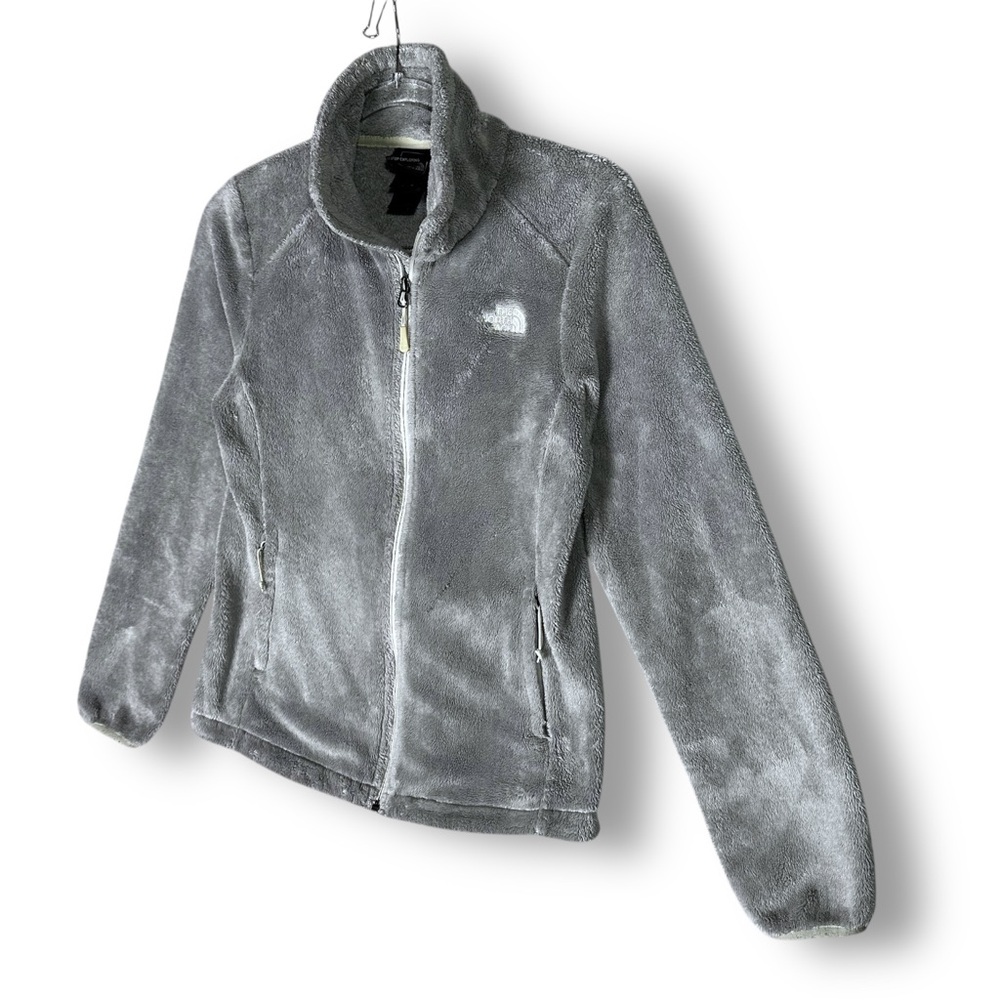 The North Face Womens Osito Fleece Jacket Sz S Gray Outdoor Layer Winter Fall - Picture 5 of 9